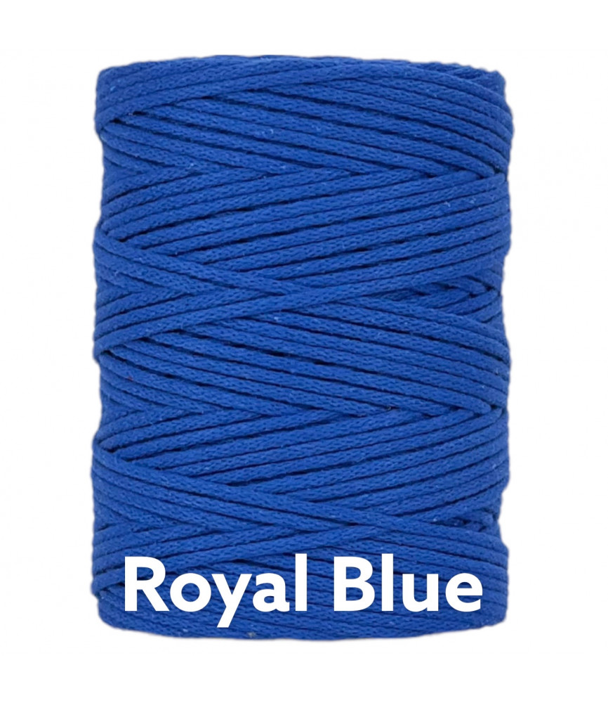 Royal Blue 3mm Braided Cotton Cord