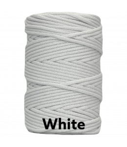 White 5mm Braided Cotton...