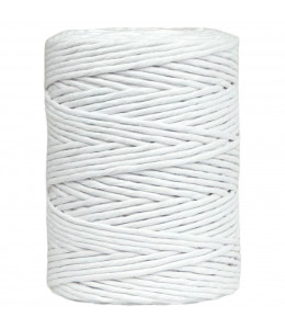 White 3-4mm single twisted...