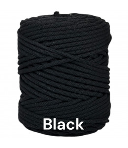 Black 5mm Braided Cotton...