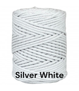 Silver White 5mm Braided...