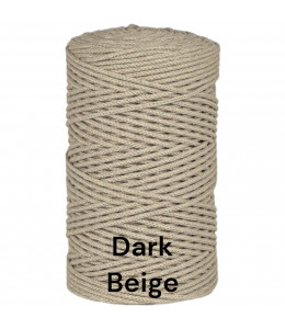 Dark Beige - 2mm Braided...