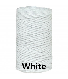 White - 2mm Braided Cotton...