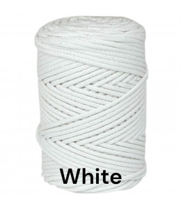 White 3mm Braided Cotton...